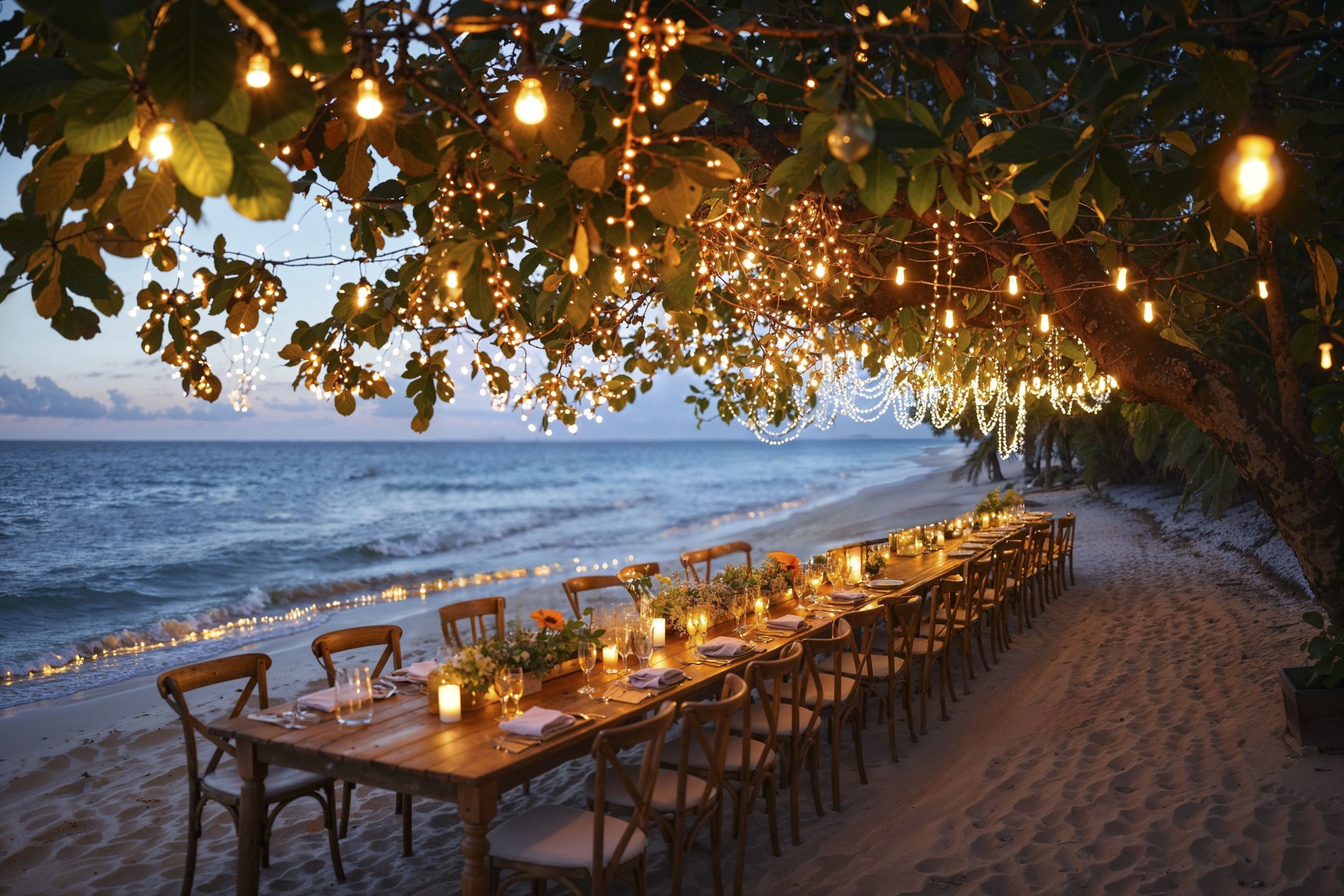 fotorealistische-weddingsplek-met-intricate-decoraties-en-jurken populaire restaurants op Aruba