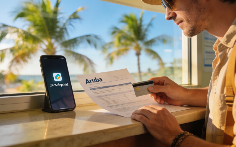 Aruba car rental without deposit what you should know before you book